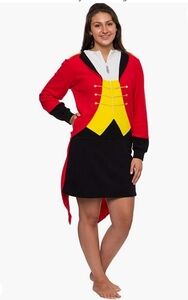 Silver Lilly FUNZIEZ! Lion Tamer/Circus Ring Leader Romper Red/Black Size S